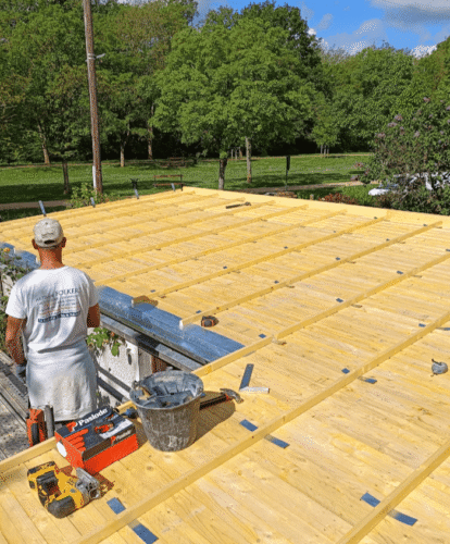 Charpente traditionnelle posée dans les Yvelines